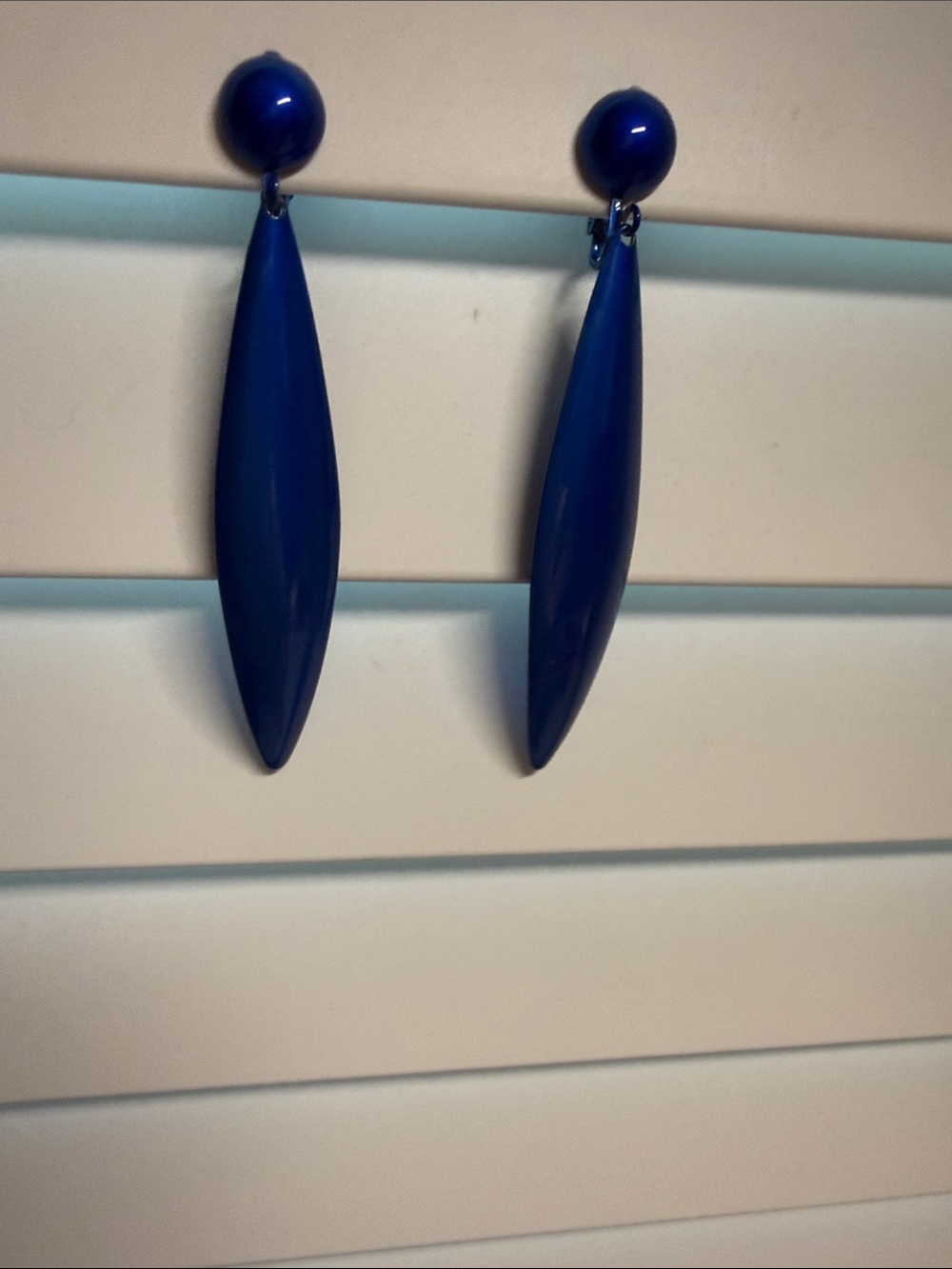 Vintage Blue Drop Dangle Earrings - Women's Fashion Accessories
